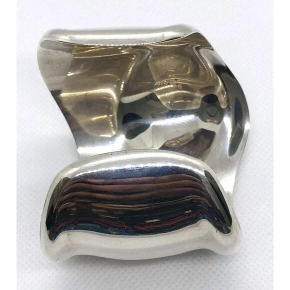 Tiffany & Co Elsa Peretti 1975 Sterling Silver 925 Bone  Cuff Bracelet Right - Picture 12 of 13